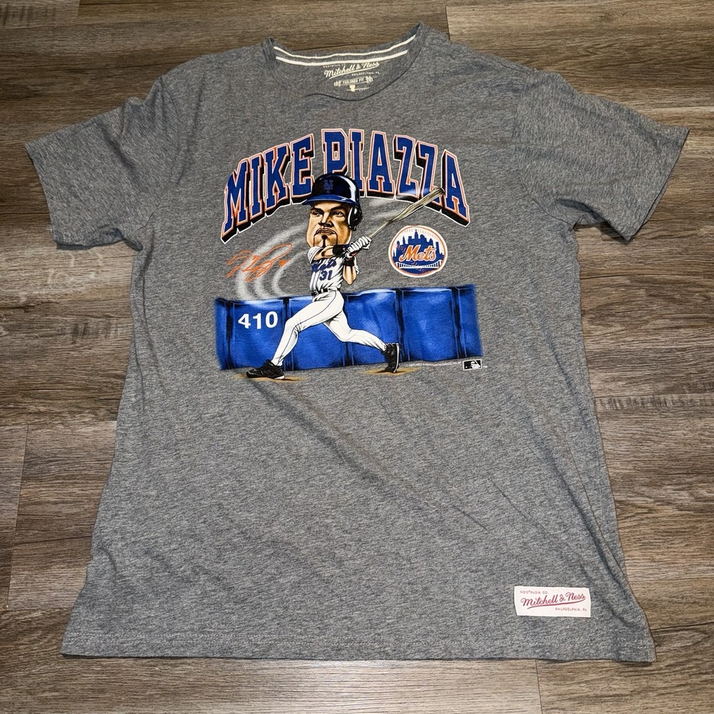 Mike Piazza New York Mets Mitchell & Ness Shirt Mens Large MLB Baseball #31